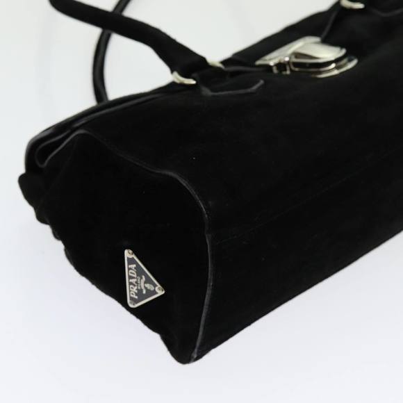 PRADA Shoulder Bag Suede Black Auth bs13416 - Picture 8 of 16